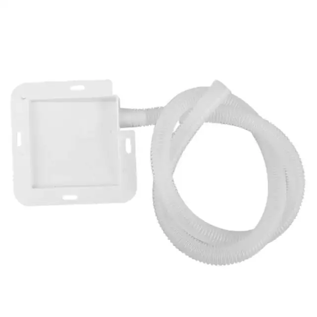 Tava colectare condens aer conditionat, recipient de scurgere cu furtun, din plastic, portabil, usor de montat, rezistent la intemperii, alb