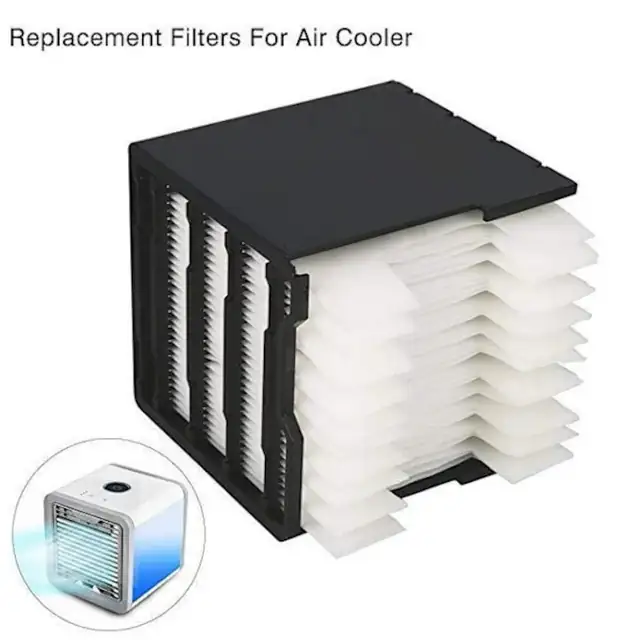 Set 30 filtre de schimb pentru mini aer conditionat, alb, universal