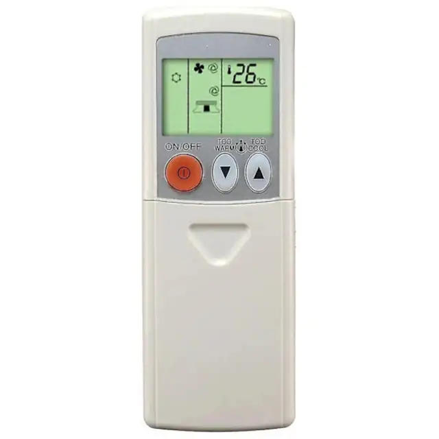 Telecomanda compatibila Mitsubishi MLZ-KA25VA/MLZ-KA35VA/MFZ-KA35VA/MFZ-KA50VA, pentru aparat de aer conditionat, cu afisaj LCD, alb, 1 buc