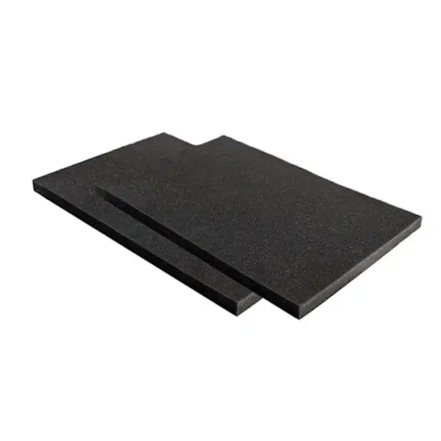 Tampoane pentru aer conditionat de fereastra, magnetice, cu prindere tip clip, din spuma densa, reducere zgomot, negru, 2 bucati