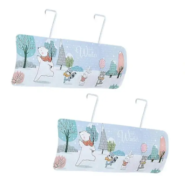 Deflector pentru aer conditionat, paravan directionare aer, reglabil, pentru circulatie blanda a aerului, cu imprimeu pentru copii, Multicolor, 2 bucati