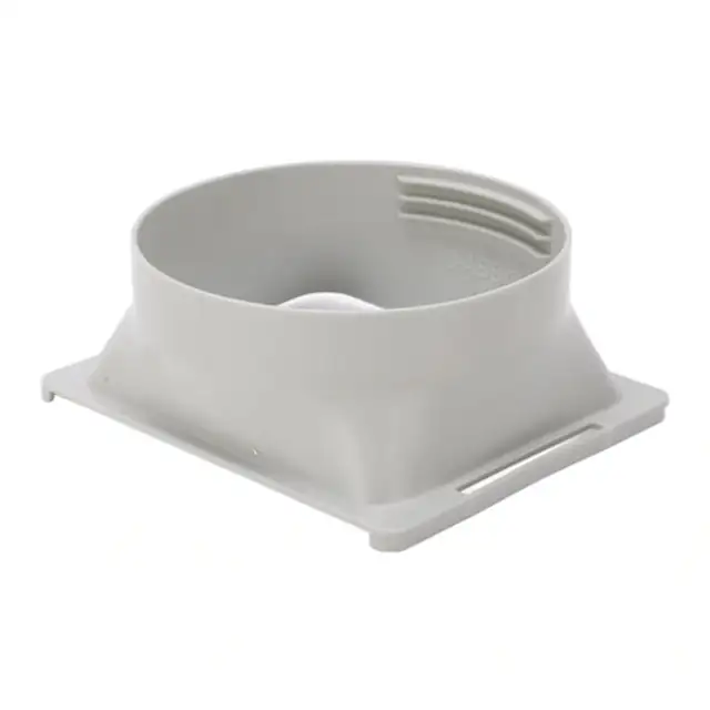 Adaptor de evacuare pentru aer conditionat portabil, conector patrat la rotund, compatibil cu furtun 5.9-6 inch, montaj rapid, din ABS, gri, 1 buc