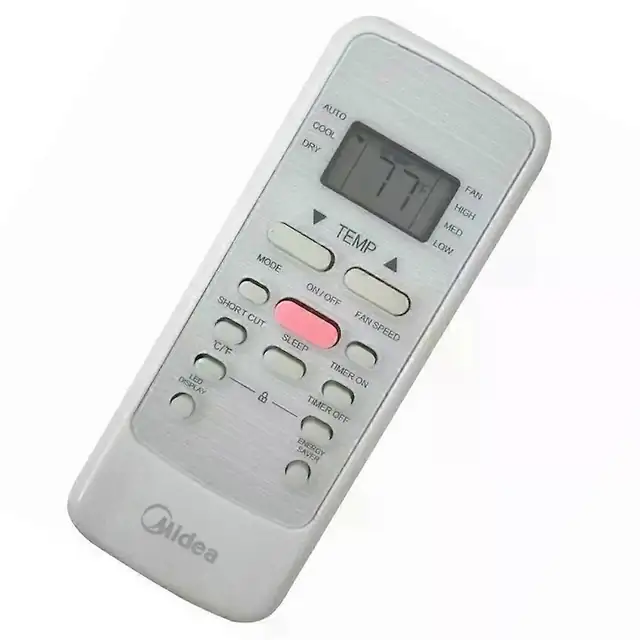 Telecomanda/remote pentru aer conditionat RG51G5(1)/CEU1, original folosit, compatibil Midea, din ABS, gri, 1 bucata