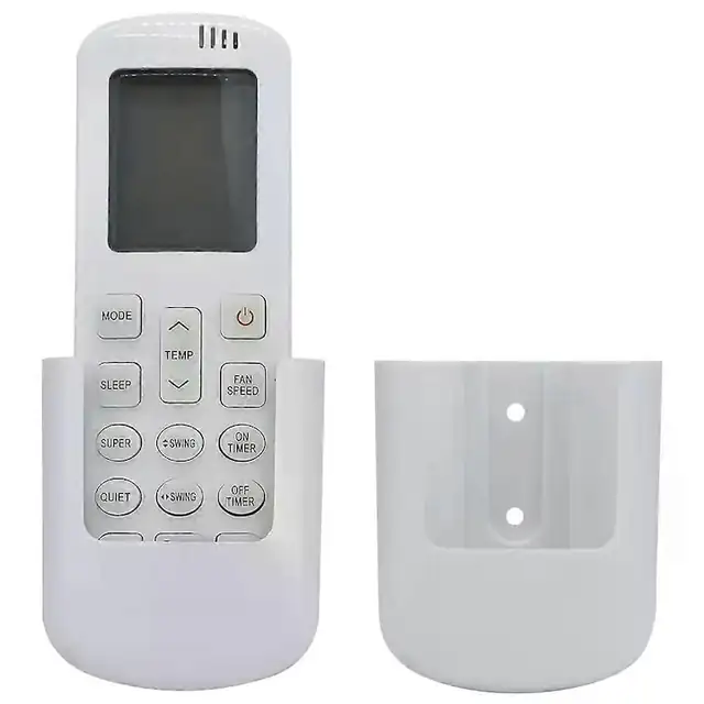 Telecomanda/remote aer conditionat DG11R2-01, compatibila Hisense HSA71R/HSA71C, cu suport de perete, din ABS, necesita 2 x AAA (baterii neincluse), Alb, 1 buc