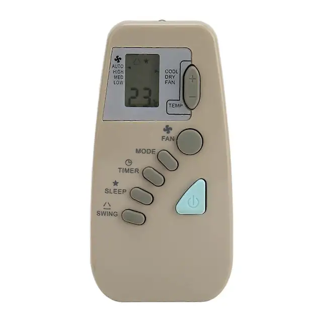 Telecomanda aer conditionat compatibila Goodman/York WMH24 1A, HG31ES, WMH1812, WMH1218, WMC09-1/1A/2/2A, WMC12, fara programare, functioneaza cu 2 x AAA, ABS durabil, bej, 1 buc