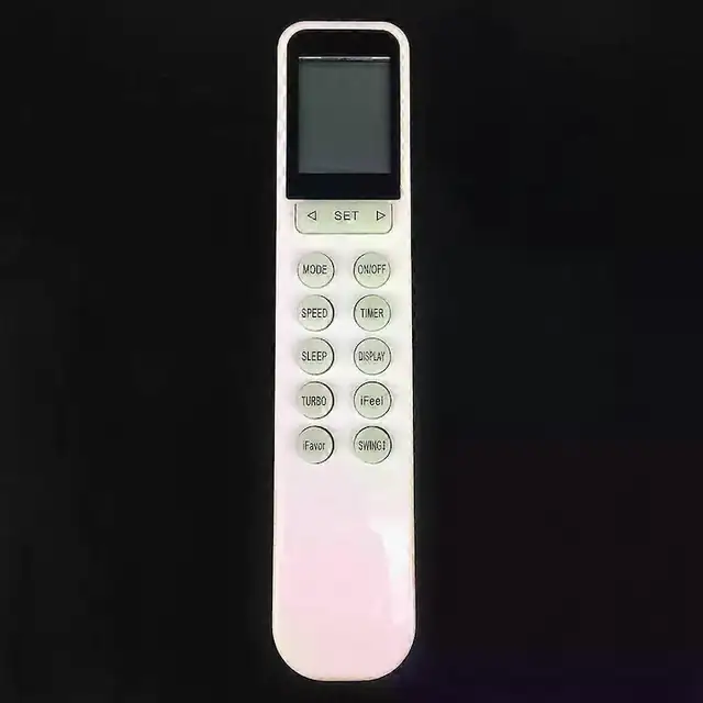 Telecomanda aer conditionat remote YKR-N/301E, compatibila cu AUX/Kelvinator/Fusion/Airton, material ABS, necesita 2 x AAA (baterii nereincluse), Alb, 1 buc.