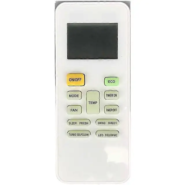 Telecomanda pentru aer conditionat RG52B/BGCE compatibila cu Midea, Carrier, Springer, pentru unitati de perete/fereastra/portabile, cu butoane sensibile, fara baterii, alb, 1 buc