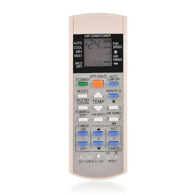 Telecomanda aer conditionat, alb, 13.3x4.5x3 cm