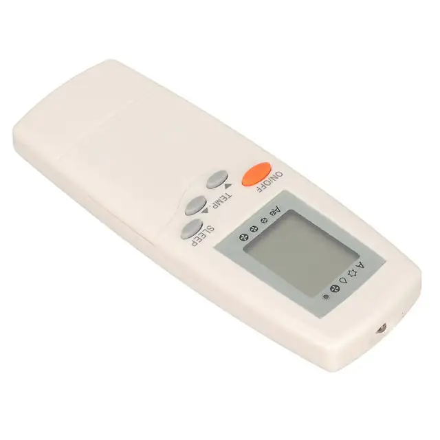 Telecomanda aer conditionat compatibila cu Carrier RFL-0601, KFL-0301E, KF(R)-0199G, din ABS, fara programare, cu butoane sensibile, alimentare 2 x AAA (nu incluse), alb crem, 1 buc