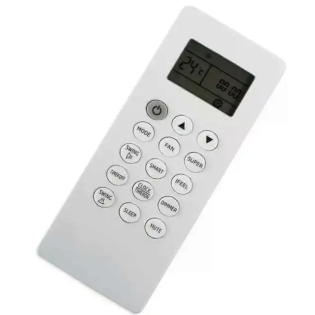 Telecomanda/remote pentru aer conditionat DG11Q1-01 (compatibil DG11Q1-02), compatibila cu Beko/Arcelik, din ABS, necesita 2 x AAA (baterii neincluse), Alb, 1 buc.
