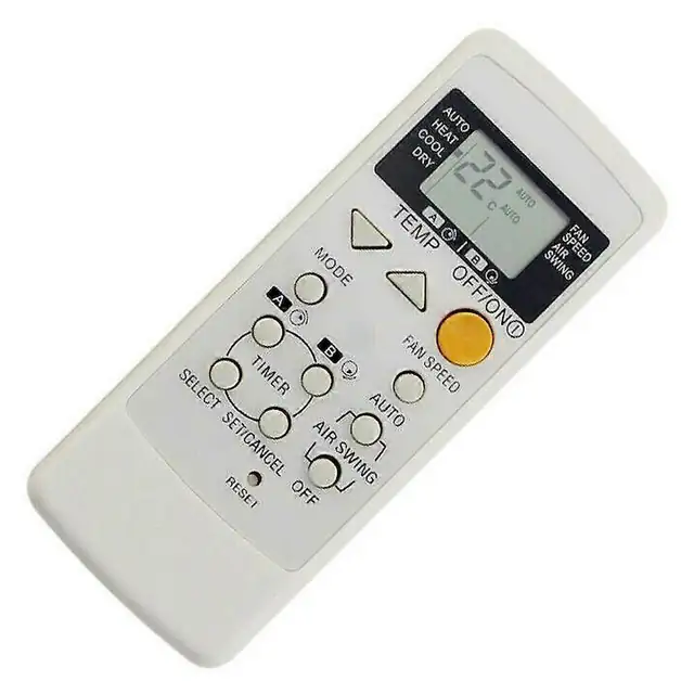 Telecomanda pentru aer conditionat A75C2563, compatibil Panasonic, inlocuitor A75C2565/A75C2432, din ABS, necesita 2 x AAA (baterii neincluse), alb, 1 buc