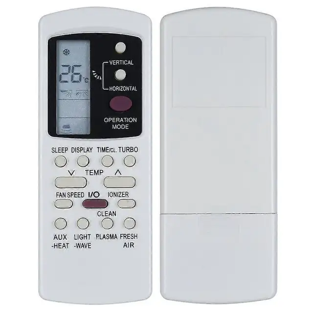 Telecomanda pentru aer conditionat GZ-50GB-E1, compatibila cu Galanz/Lennox/Erisson/Yamatsu, din ABS, necesita 2 x AAA (baterii neincluse), Alb, 1 buc