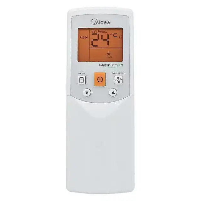 Telecomanda pentru aer conditionat RM05B(A) compatibila cu Midea si CLIVET, cu iluminare de fundal, din ABS, alb, 1 buc.
