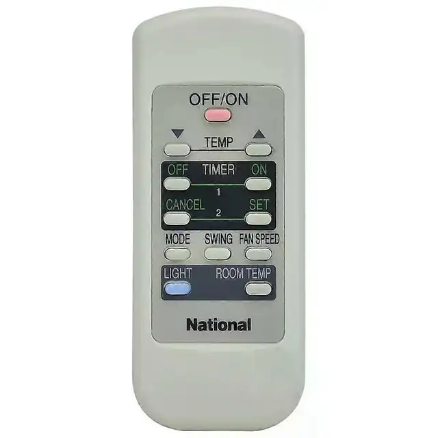 Telecomanda aer conditionat / remote A75C2441/A75C2442/A75C2390, compatibil National Panasonic, din ABS, necesita 2 x AAA, baterii neincluse, alb, 1 buc