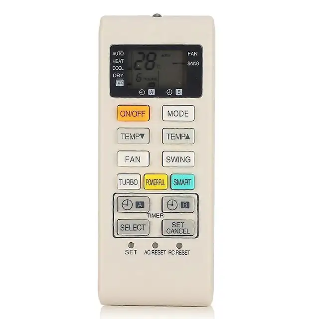 Telecomanda aparat aer conditionat, ABS, alb, 10m, 55g