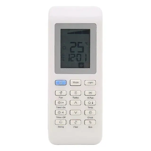 Telecomanda aer conditionat de inlocuire YAK1F compatibila Electrolux, din ABS rezistent, 2 x AAA (baterii neincluse), alb, 1 buc