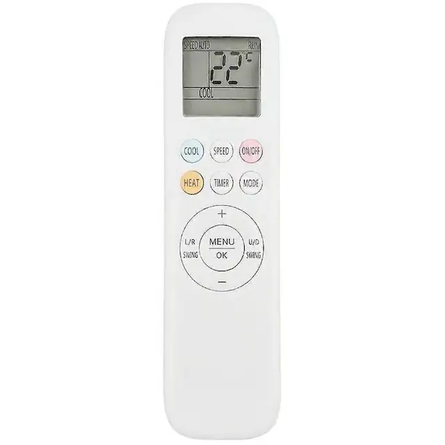 Telecomanda aer conditionat/remote originala YKR-T/012E YKR-T/021E YKR-T/121E YKR-T/131E, compatibila AUX Q Smart Plus, din ABS, necesita 2 x AA (baterii neincluse), Alb, 1 buc