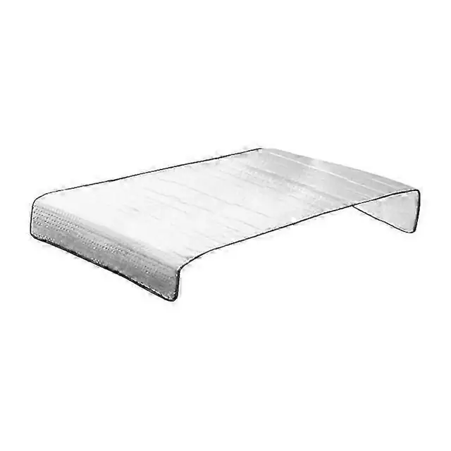 Husa protectie pentru aer conditionat din material compozit cu folie de aluminiu, impermeabila si anti-praf, argintiu/negru, 47 x 94 cm, 1 buc