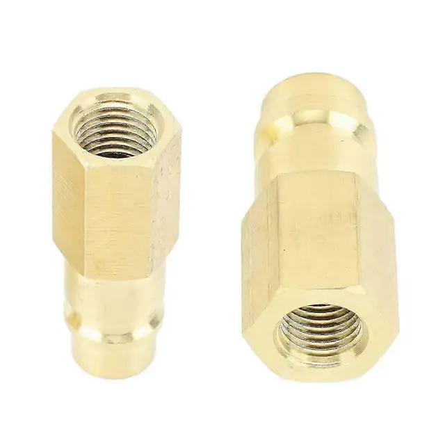 Adaptor racord aer conditionat R134A, alama, 2 buc, 1/4 inch