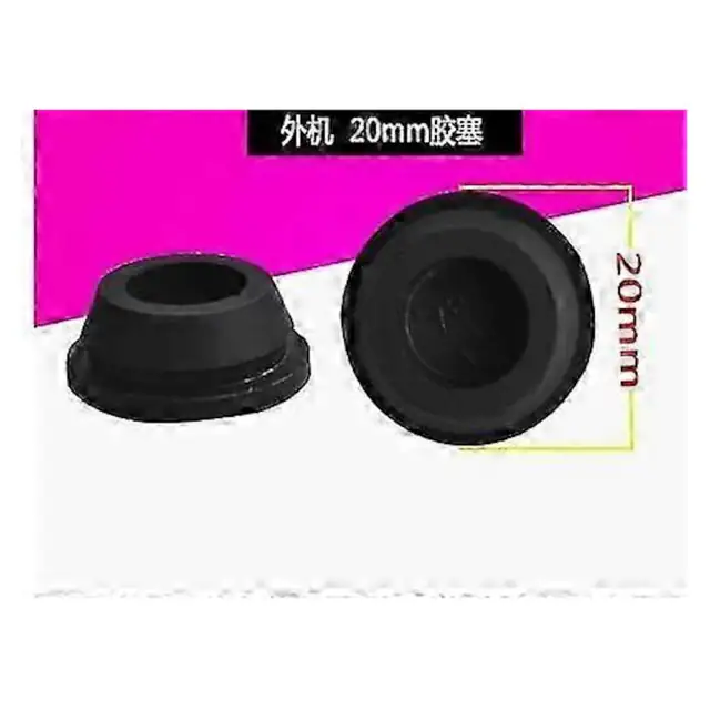 Dop/plug scurgere aer conditionat universal 20mm din cauciuc, rezistent la apa si murdarie, usor de instalat, negru, 1 buc