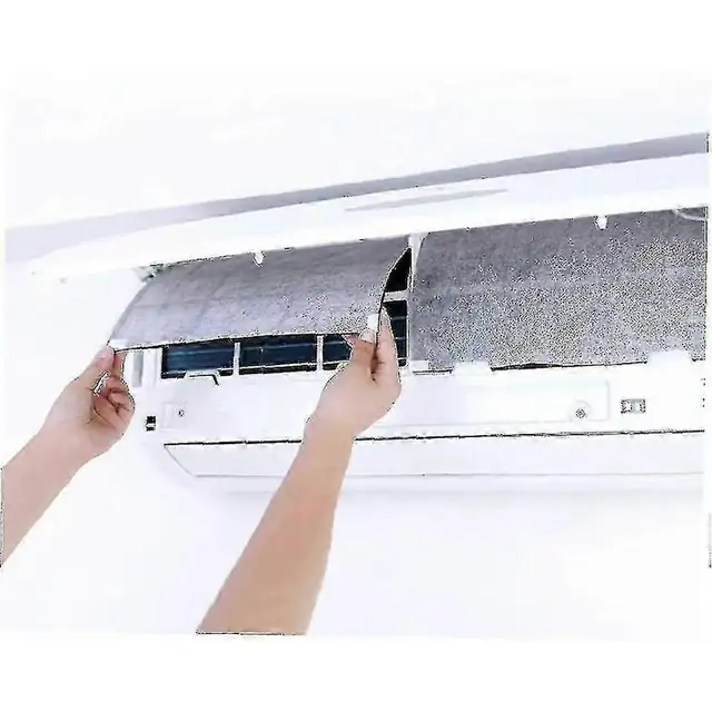 Filtre anti-praf pentru aer conditionat, set 4 buc, 33x0.2x22cm, alb