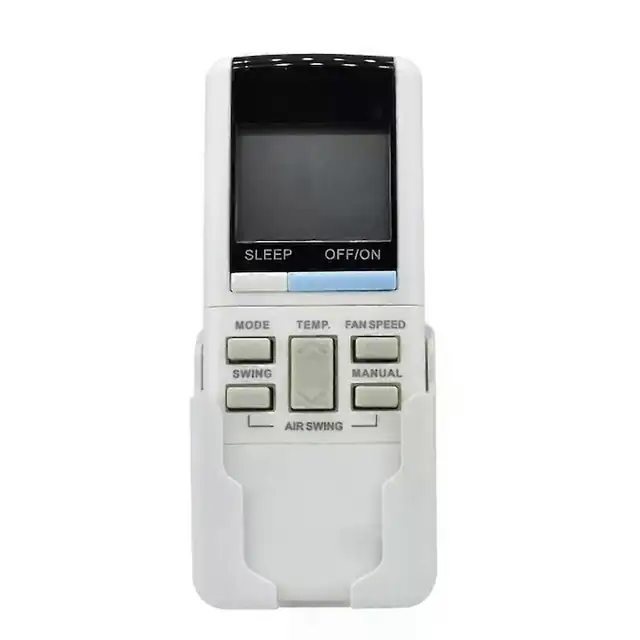 Telecomanda aer conditionat A75C560/A75C442/A75C399/A75C264, compatibila cu National Panasonic, inlocuitor universal din ABS, necesita 2 x AAA (baterii neincluse), Alb/Negru, 1 buc