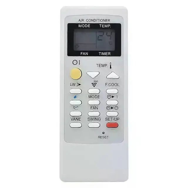Telecomanda universala aer conditionat XP-2404, inlocuitor compatibil Sharp CRMC-A907JBEZ/A310JBEO/AR-1696, din ABS, necesita 2 x AAA (baterii neincluse), Alb, 1 buc