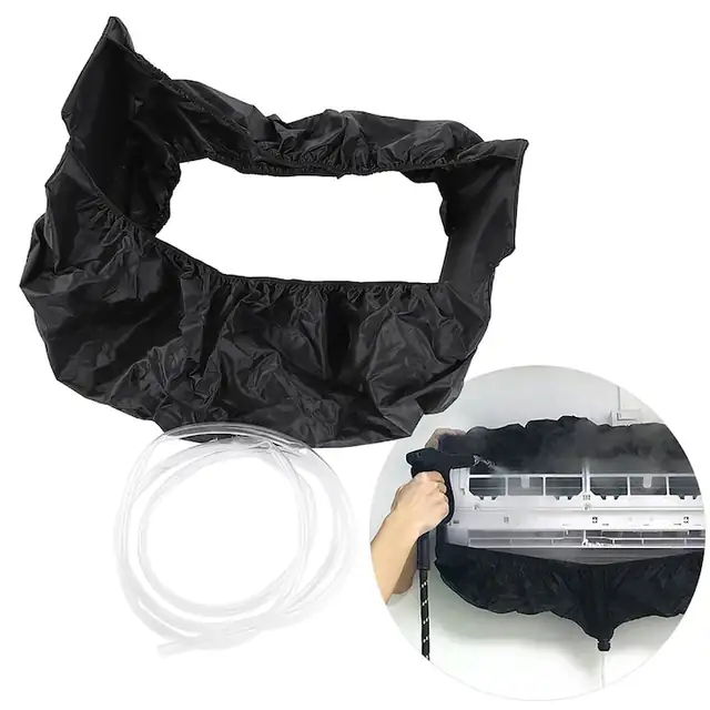 Sac de curatare pentru aer conditionat, material Oxford, negru, 290x115cm