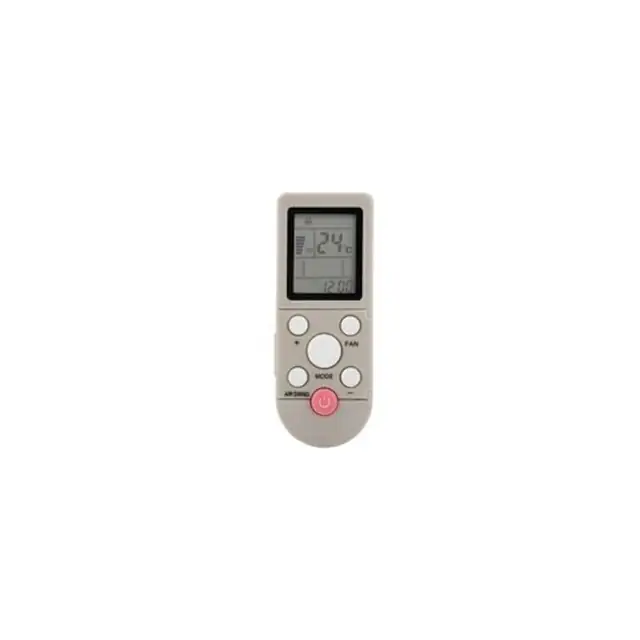 Telecomanda universala pentru aer conditionat / telecomanda de inlocuire YKR-F/001, YKR-F/09R/010, YKR-F/06, YKR-F/016E, carcasa ABS rezistenta, distanta de control pana la 10 m, bej, 1 buc