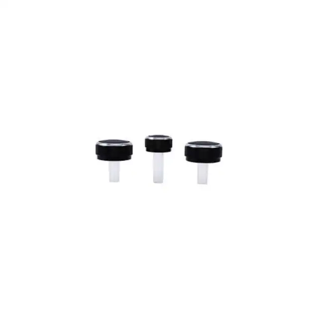 Set 3 butoane comenzi aer conditionat, plastic ABS, negru, 4,3x5 cm si 3,1x5,5 cm