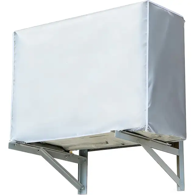 Husa protectie aer conditionat 80x30x57cm poliester argintiu elastic