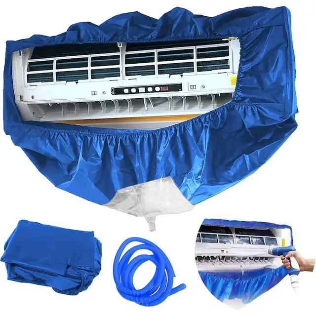 Husa de protectie pentru aer conditionat, rezistenta, impermeabila, negru, 99x127cm