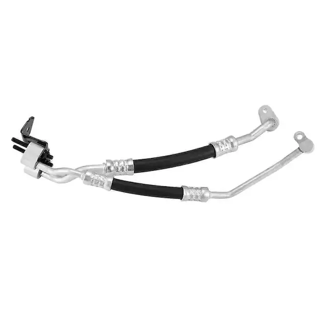 Conducta presiune aer conditionat 977612W001/977612W000, compatibila cu IX45 Santafe, din plastic si metal, Negru/Argintiu, 1 buc