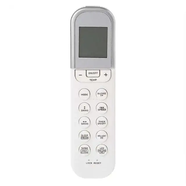 Telecomanda aer conditionat compatibila RG36F/RG36F2/RG36F4/RG36D/RG36A, ecran LCD, functionare la distanta fara programare, alb/gri, 1 buc