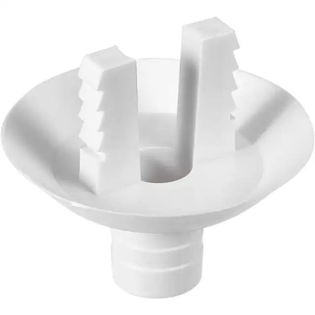 Conector drenaj / racord pentru aer conditionat, 28 mm, din plastic rezistent, cu margine etansa anti-scurgere, compatibil mini-split si unitati de fereastra, Alb, 1 buc