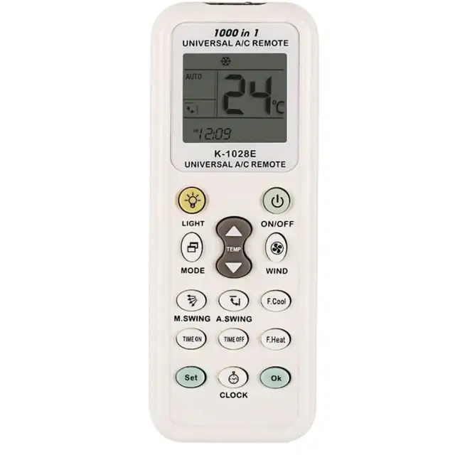 Telecomanda universala aparat aer conditionat, timer, LED, negru