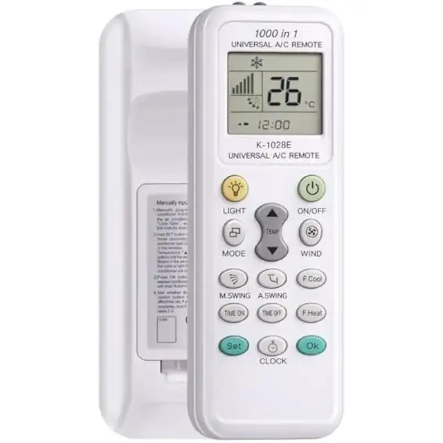 Telecomanda universala aparat aer conditionat K-1028E, compatibila, negru, 16x5x2cm