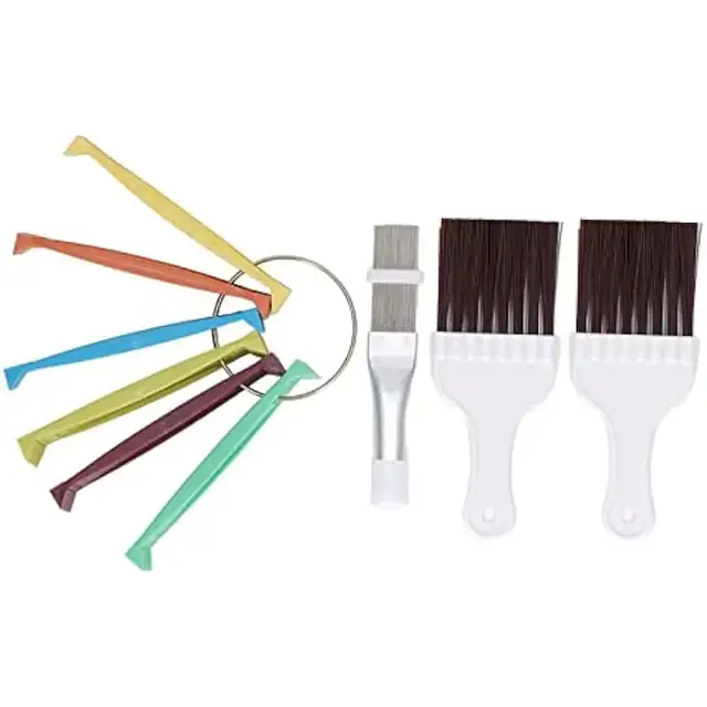 Set unelte curatare aer conditionat, pieptene plastic metal multicolor