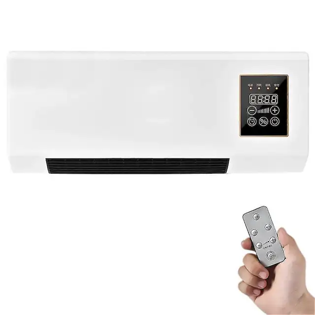 Aer conditionat de perete mini, racire si incalzire, telecomanda, alb, 2800g