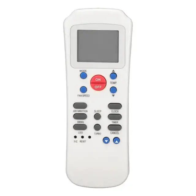 Telecomanda universala aparat aer conditionat, ABS, negru, 15x5x2cm