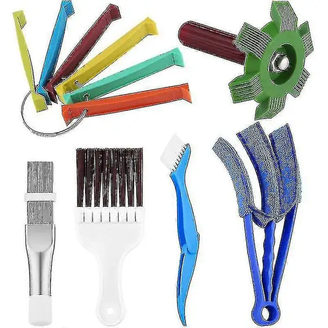 Set 6 piese curatare aer conditionat, pieptene si perii, multicolor