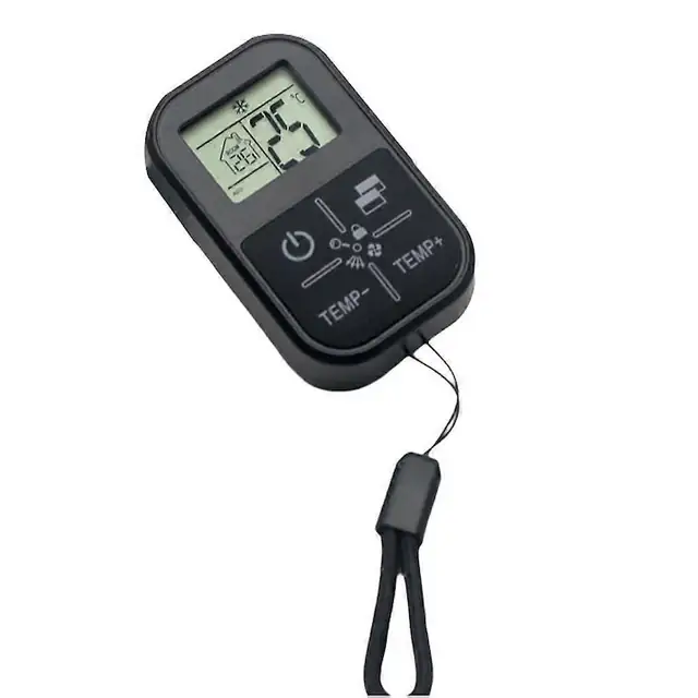 Telecomanda universala mini aer conditionat, termometru, negru, 40x65x20mm