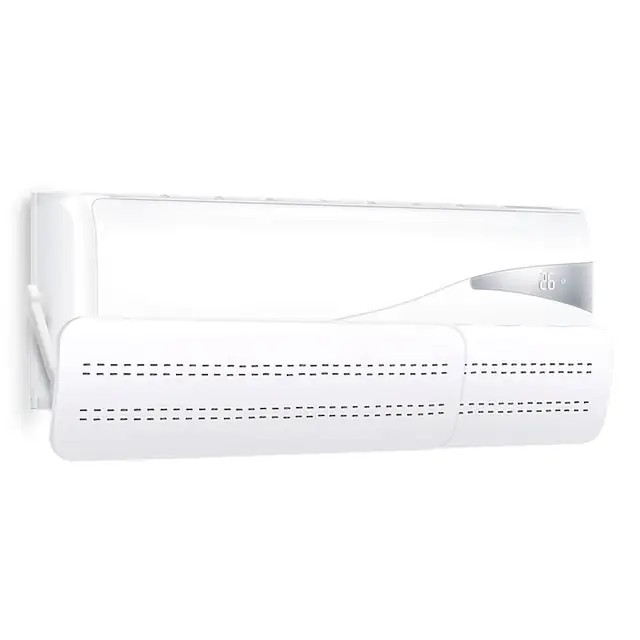 Deflector aer conditionat, Reglabil, Protectie impotriva curentului direct, Culoare alba