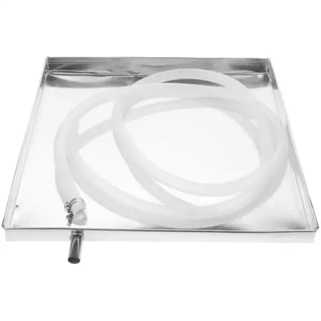 Tava colectare apa pentru aer conditionat, inox, cu furtun 2m, universal, 40x30cm