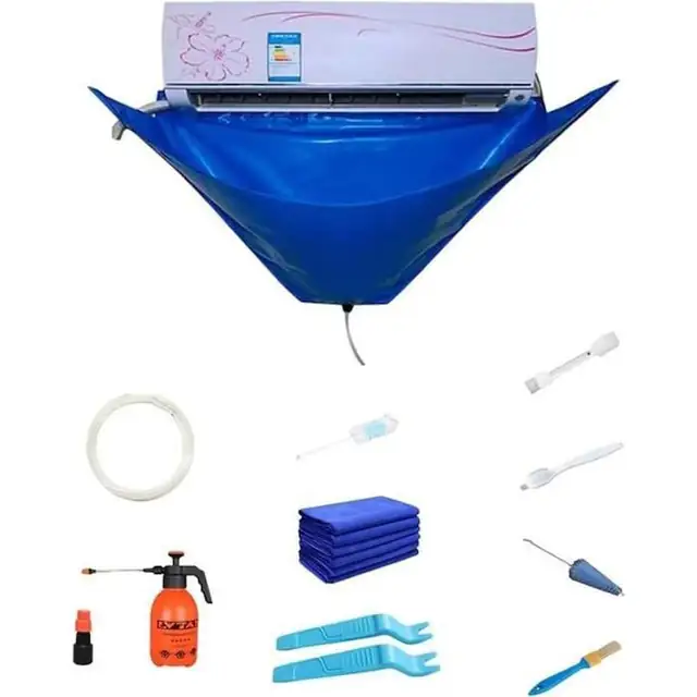 Set curatare aparat aer conditionat, sac depozitare perete, negru, rezistent waterproof