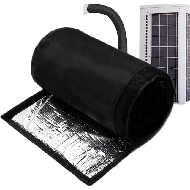 Husa izolare 3 straturi pentru conducta aer conditionat, protectie UV, negru