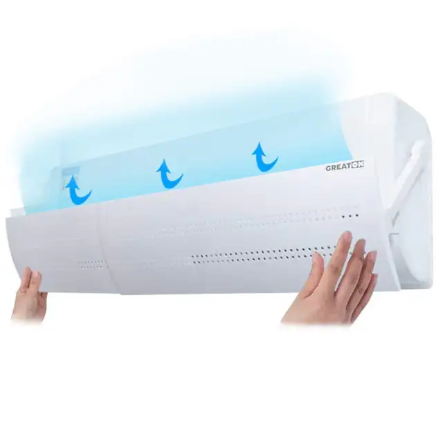 Deflector Pentru Aer Conditionat GREATON, Lungime Reglabila 56-108 cm, Pozitie Ajustabila, Compatibilitate Universala, Protectie Curenti Aer Rece, Design Elegant, Alb