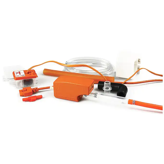 Pompa de condens ASPEN Mini Orange, debit 12 litri/h, inaltime pompare 10 metri, nivel de zgomot 21 dB(A), temperatura maxima a apei 40 gr C