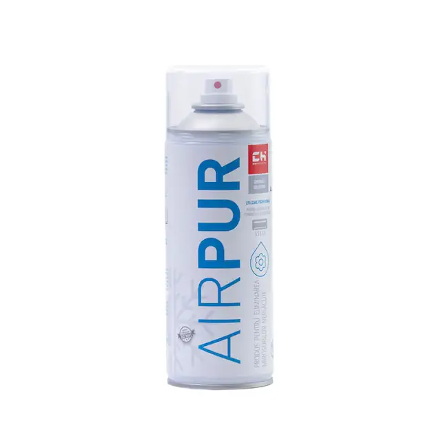 Spray de igienizare pentru eliminarea mirosurilor neplacute din circuitele de aer conditionat, unitate interioara / vaporizator AirPur 400 ml