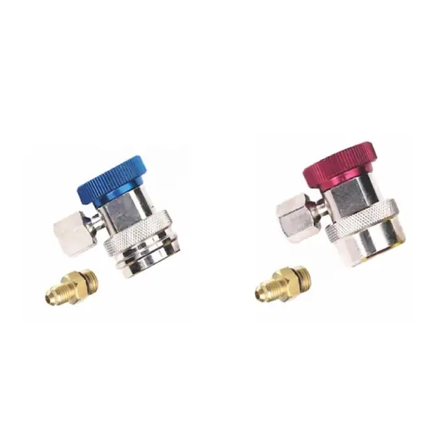 Set 2 cuple aer conditionat auto Pyramid®, inalta si joasa presiune freon, QC-HL